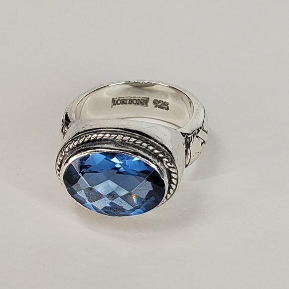 Lori Bonn Blue Topaz Sterling Silver Ring, Size 6 - Picture 3 of 7